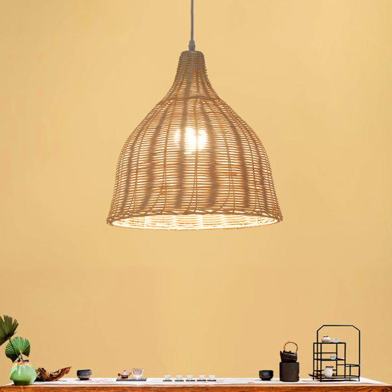 Chinesische Anhänger Beleuchtungskörper Rattan Hanges Licht mit hängenden Kabel für das Restaurant