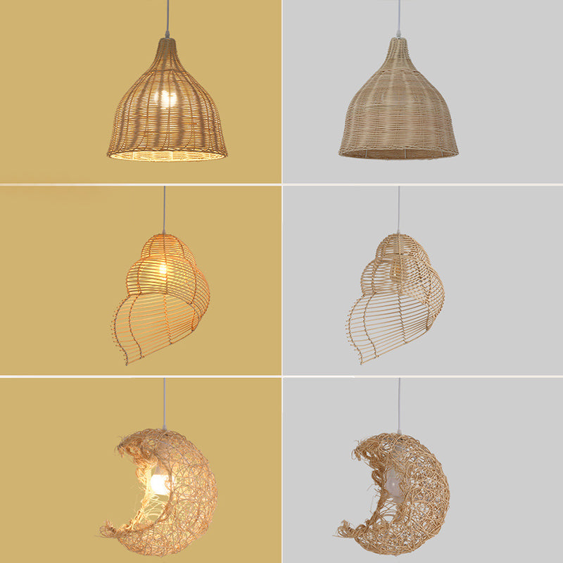 Chinesische Anhänger Beleuchtungskörper Rattan Hanges Licht mit hängenden Kabel für das Restaurant