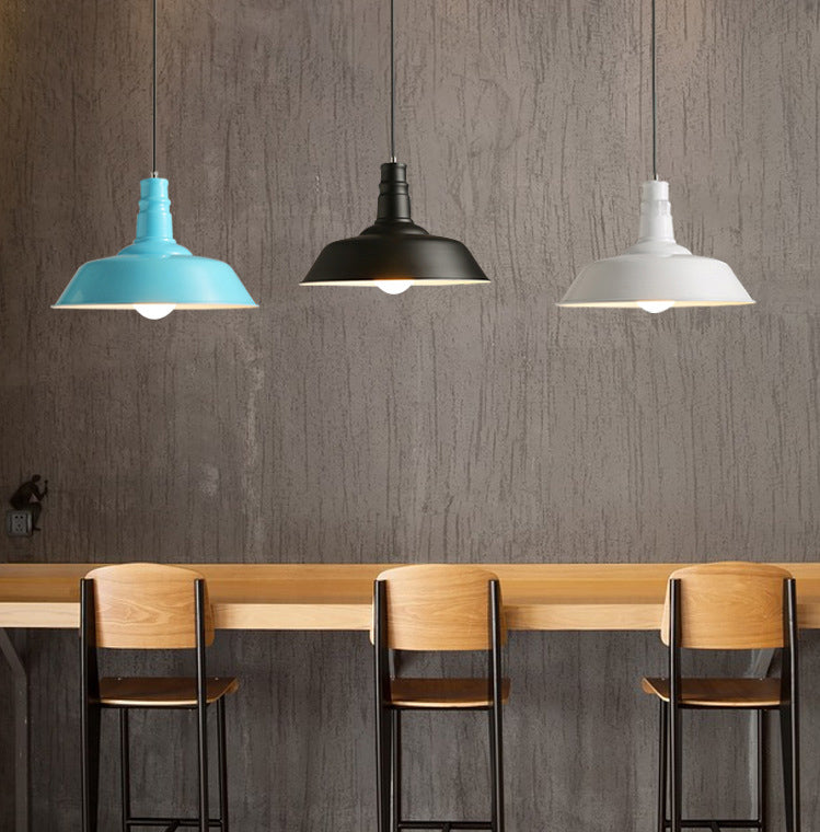 Moderne Macarons minimalistische Scheune Anhänger Leuchtmetall 1 Leichter Esszimmer Tisch Anhänger Beleuchtung