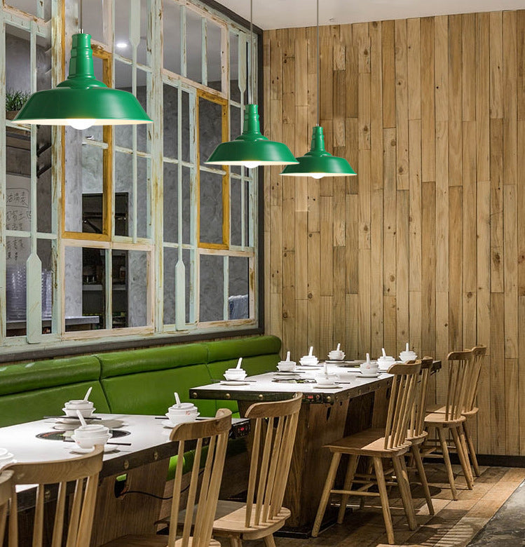 Moderne Macarons minimalistische Scheune Anhänger Leuchtmetall 1 Leichter Esszimmer Tisch Anhänger Beleuchtung