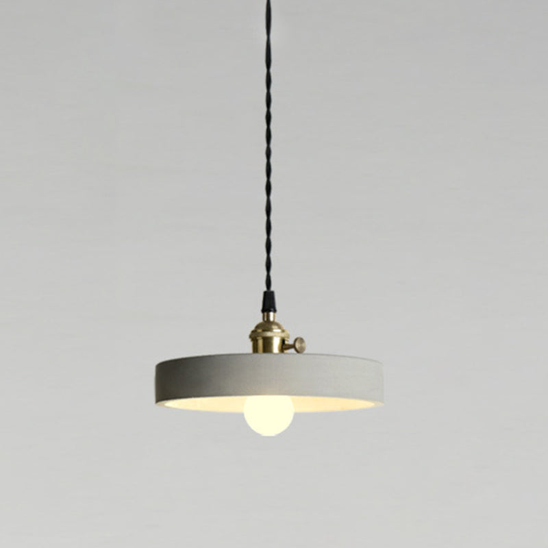 Luci a soffitto a sospensione cemento con tonalità moderna 1 ciondolo luce