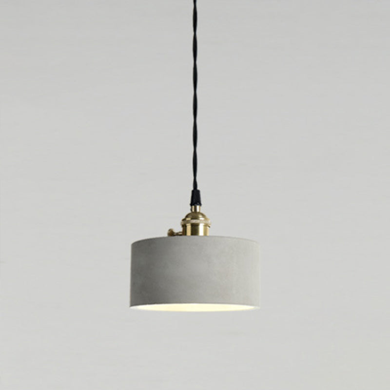 Luci a soffitto a sospensione cemento con tonalità moderna 1 ciondolo luce