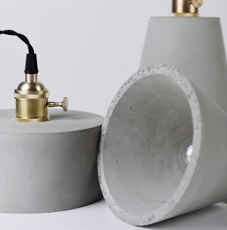 Luci a soffitto a sospensione cemento con tonalità moderna 1 ciondolo luce