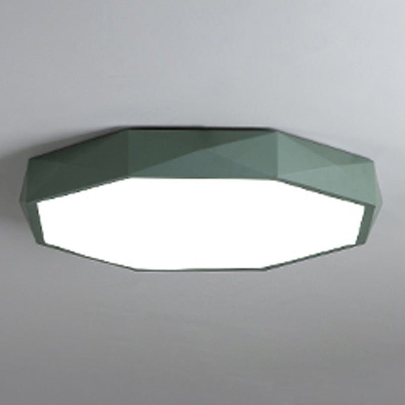 LED-Unterputzbeleuchtung für Schlafzimmer, Unterputzleuchte im minimalistischen Stil mit geometrischem Metallschirm