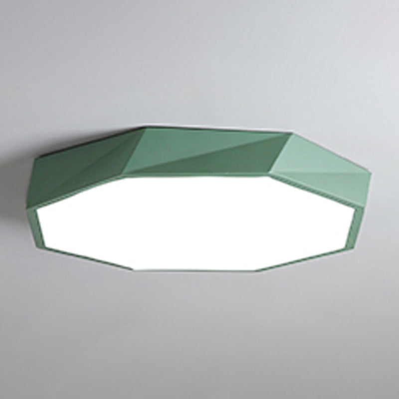 LED-Unterputzbeleuchtung für Schlafzimmer, Unterputzleuchte im minimalistischen Stil mit geometrischem Metallschirm