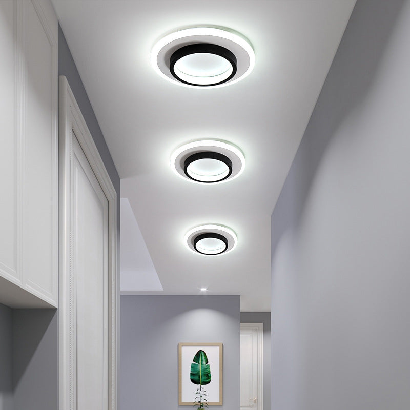 Simplicity Geometrical Flush Ceiling Light Fixture Acrylic LED Aisle Flush Mount Fixture