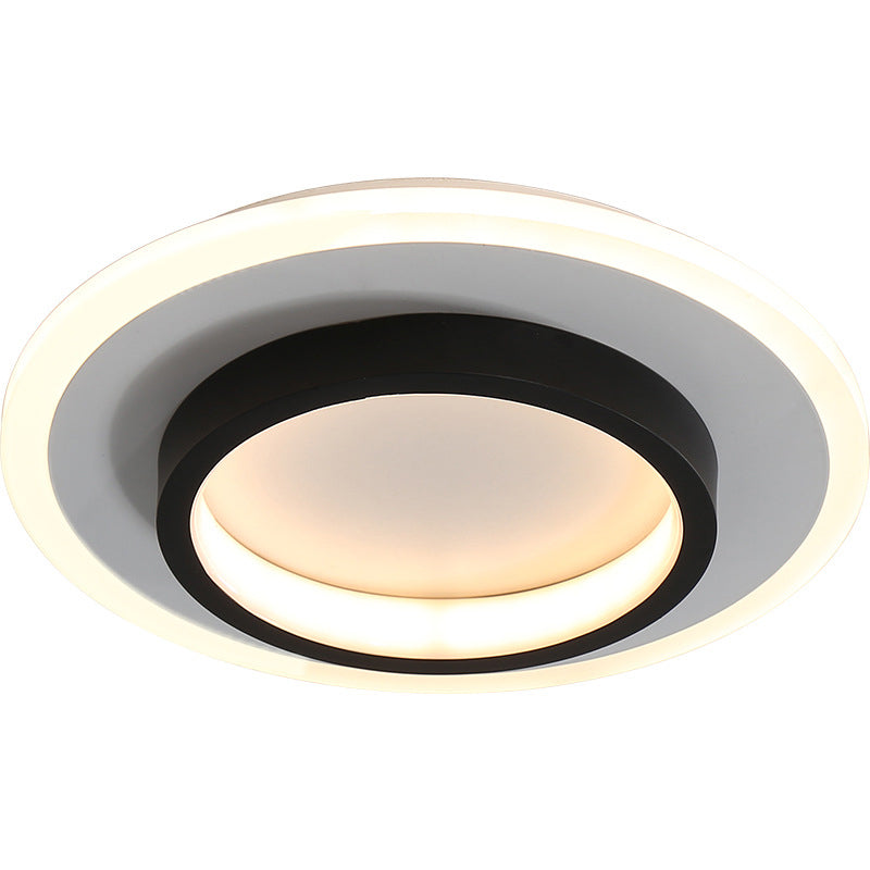 Simplicity Geometrical Flush Ceiling Light Fixture Acrylic LED Aisle Flush Mount Fixture
