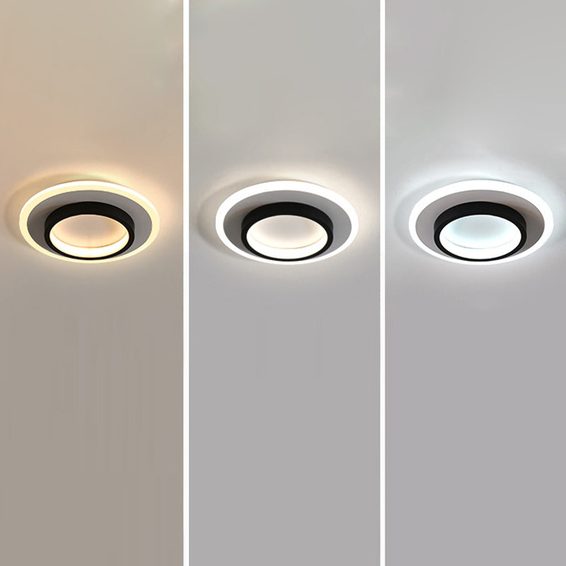 Simplicity Geometrical Flush Ceiling Light Fixture Acrylic LED Aisle Flush Mount Fixture