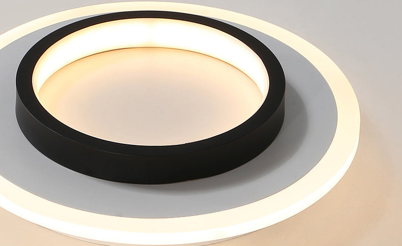 Simplicity Geometrical Flush Ceiling Light Fixture Acrylic LED Aisle Flush Mount Fixture