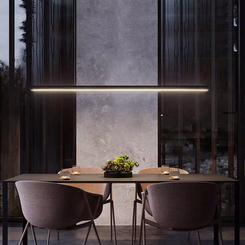 Linear Isola Lighting Acrilic Contemporary Simplicity Fishings a sospensione per il ristorante