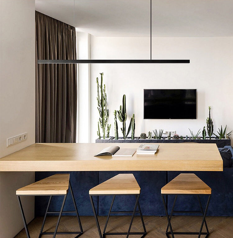 Linear Isola Lighting Acrilic Contemporary Simplicity Fishings a sospensione per il ristorante