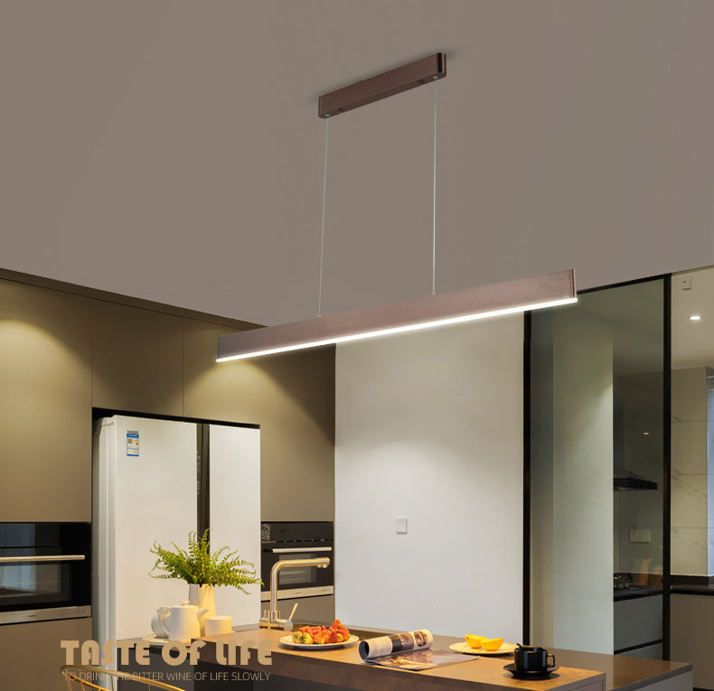 Rectangle Island Chandelier Lights Simplicity Acrylic Chandelier Lighting Fixtures for Restaurant