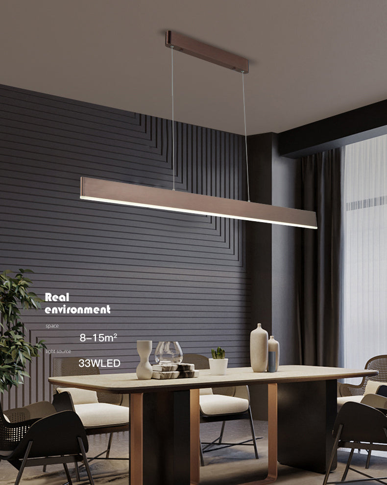 Rectangle Island Chandelier Lights Simplicity Acrylic Chandelier Lighting Fixtures for Restaurant