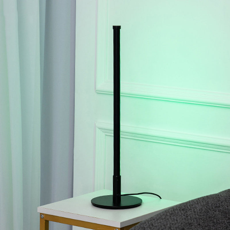 Table à LED de tambour moderne LAMBRE LETTRE MÉTAL