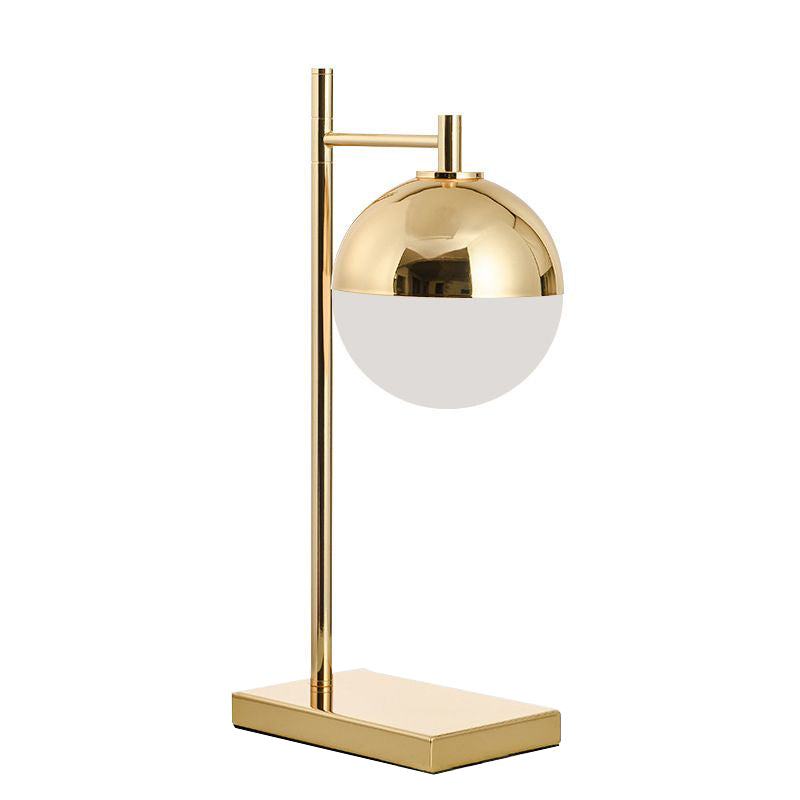 Modern Metal Base Table Lamp Glass 1 Light Table Light