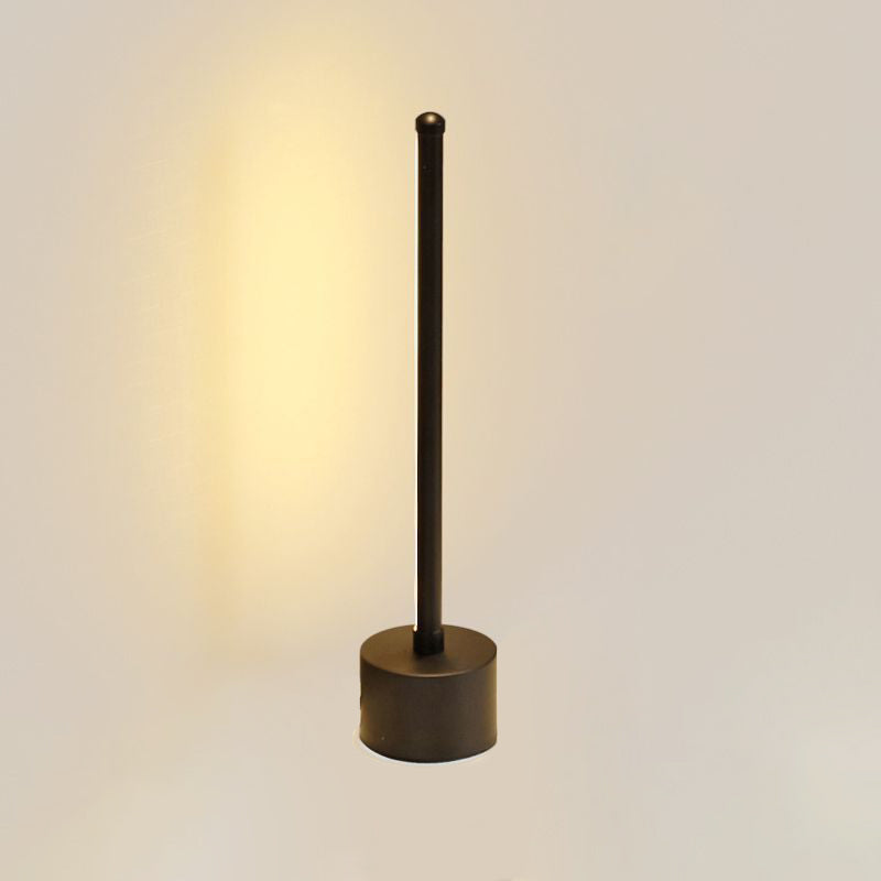 Semplice lampada da comodino a LED tubolare a LED lampada da comodino acrilico con interruttore on-off