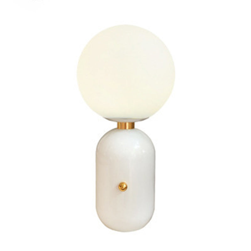 Glass Spherical Table Light Modern 1 Light Table Lamp