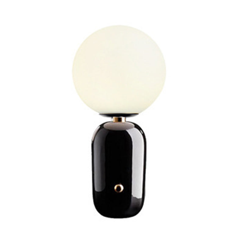 Glass Spherical Table Light Modern 1 Light Table Lamp