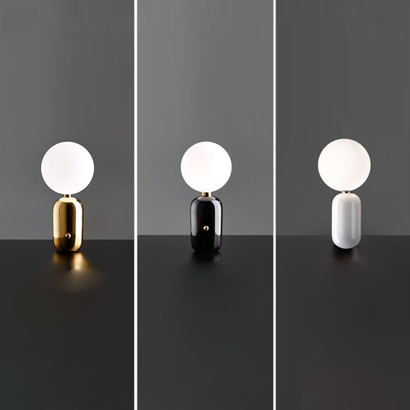 Glass Spherical Table Light Modern 1 Light Table Lamp