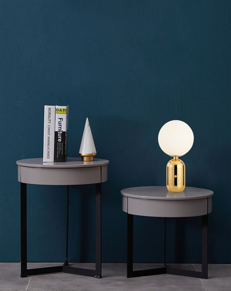Glass Spherical Table Light Modern 1 Light Table Lamp