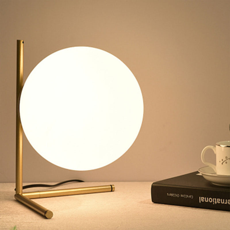 Verre de lampe à table mondiale moderne 1 lumière de table lumineuse