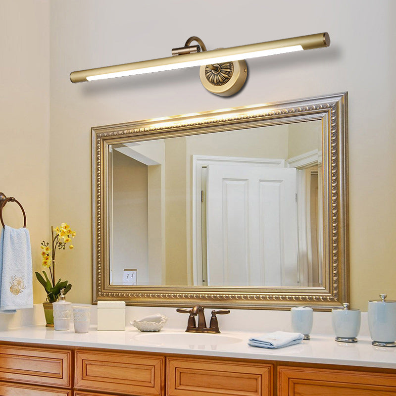 Vintage Simplicity Cylinder Vanity Sconce Lights Acrylic Wall Mount Light Fixture for Bathroom