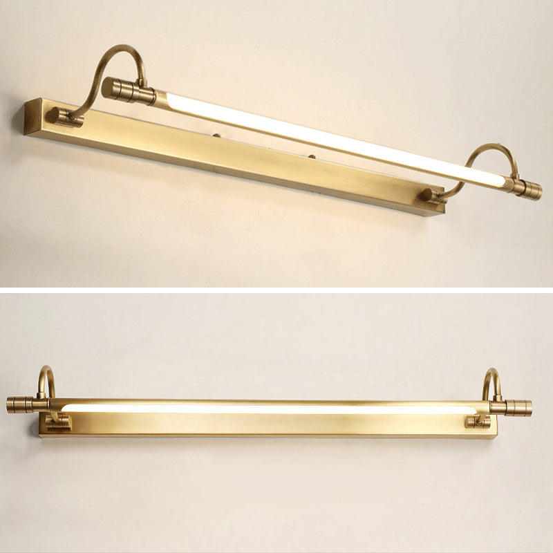 Vintage Simplicity Cylinder Vanity Sconce Lights Acrylic Wall Mount Light Fixture for Bathroom