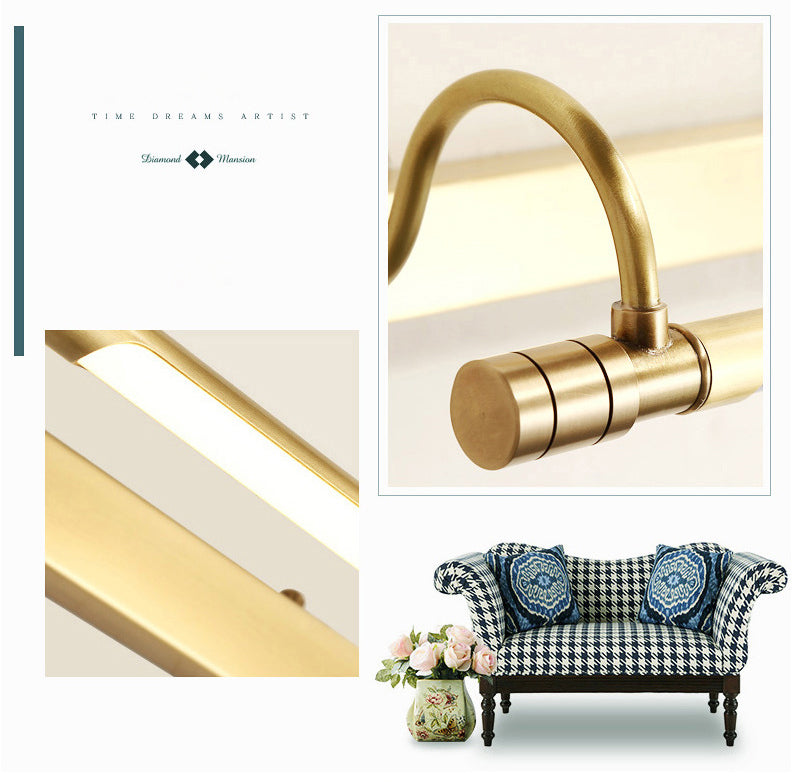 Vintage Simplicity Cylinder Vanity Sconce Lights Acrylic Wall Mount Light Fixture for Bathroom