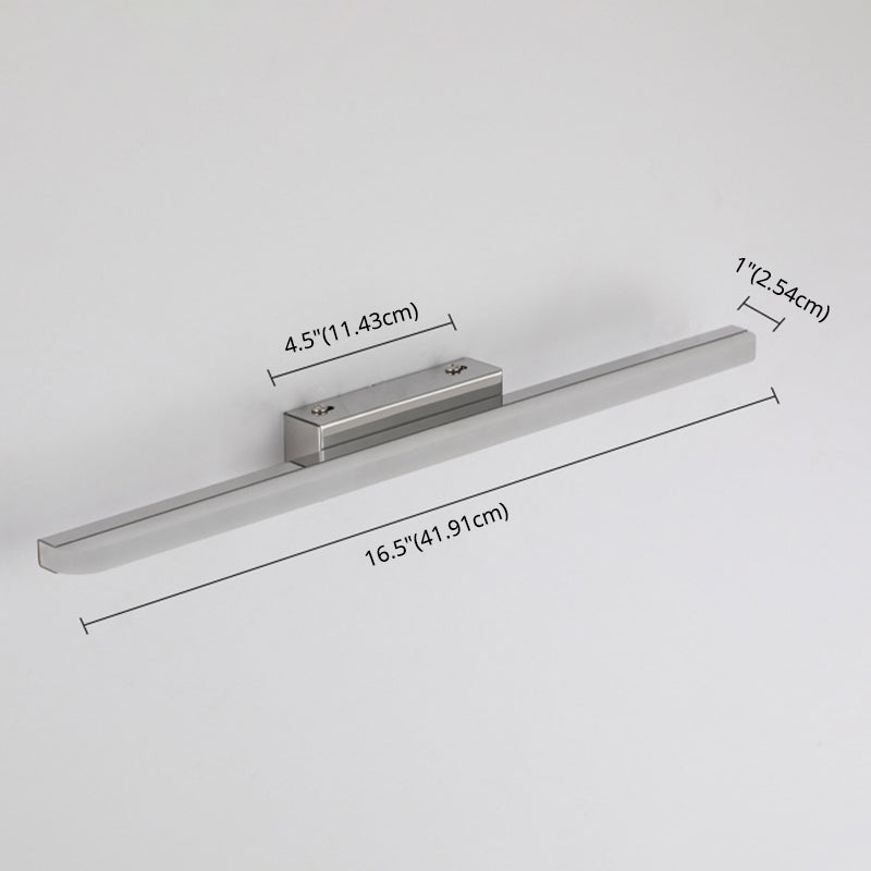 Moderne Einfachheit Rechteck Eitelkeitsleuchte Acryl -Wandbeleuchtung für Badezimmer