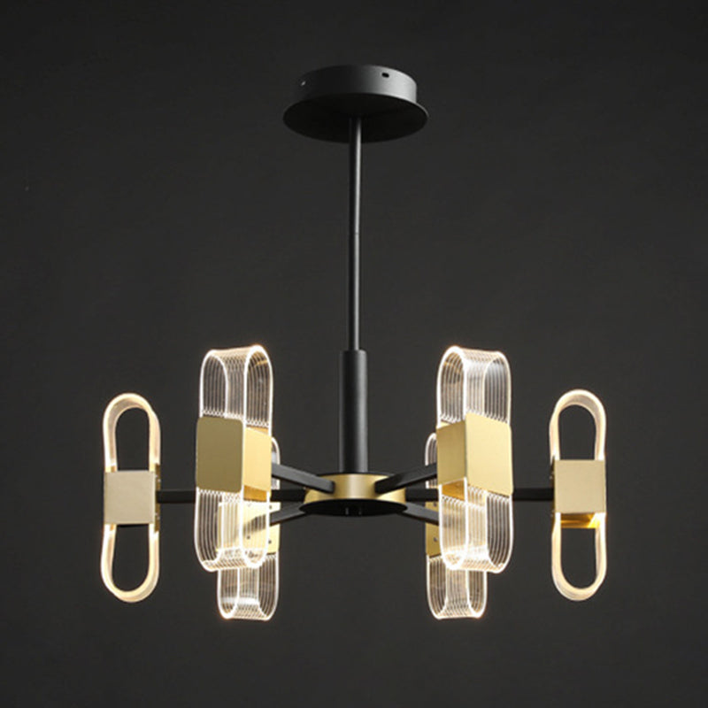 Starburst Metal Chandelier Lighting Contemporary Style LED Pendant Lighting Partramure