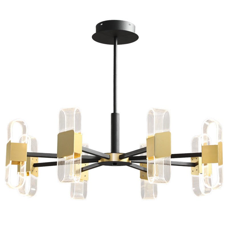 Starburst Metal Chandelier Lighting Contemporary Style LED Pendant Lighting Partramure