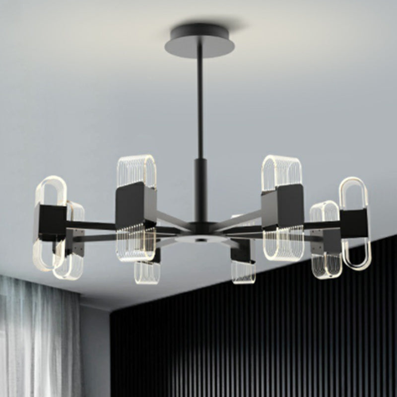 Starburst Metal Chandelier Lighting Contemporary Style LED Pendant Lighting Partramure