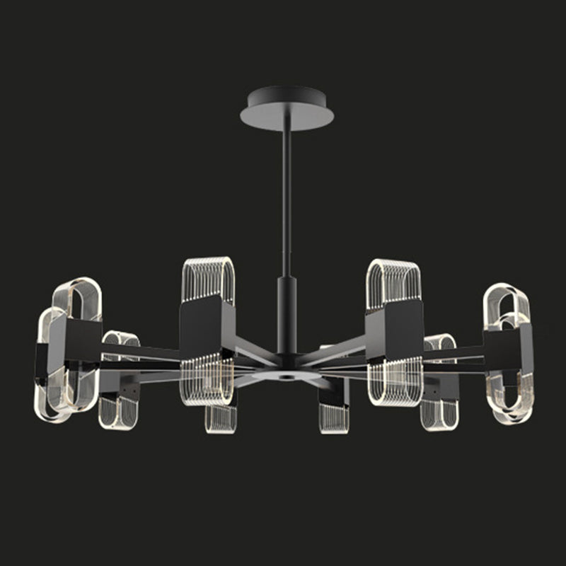 Starburst Metal Chandelier Lighting Contemporary Style LED Pendant Lighting Partramure