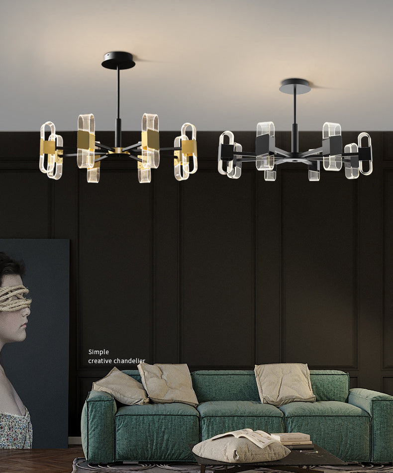 Starburst Metal Chandelier Lighting Contemporary Style LED Pendant Lighting Partramure