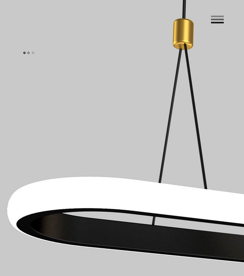 Modern Straight Bars Chandelier Lighting Fixtures Metal Chandelier Lamp