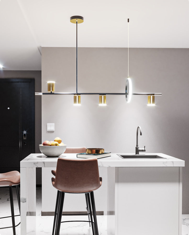 Minimalist Style Long Strip LED Island Light Modern Home Decorative Lighting Fixture