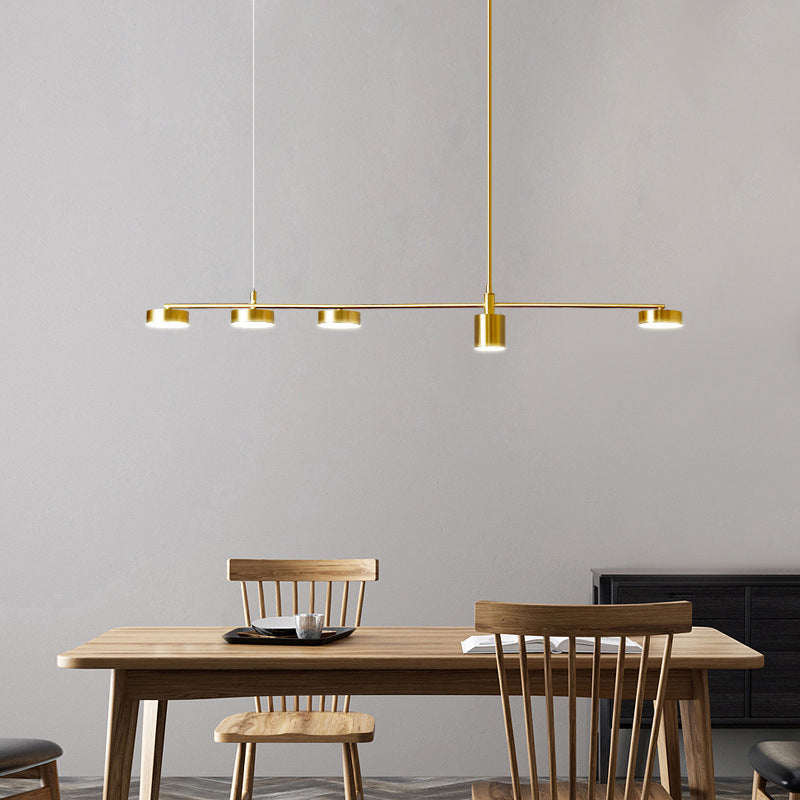 Mid-Century Linear Island Light Fixtures Metal Island Lamps