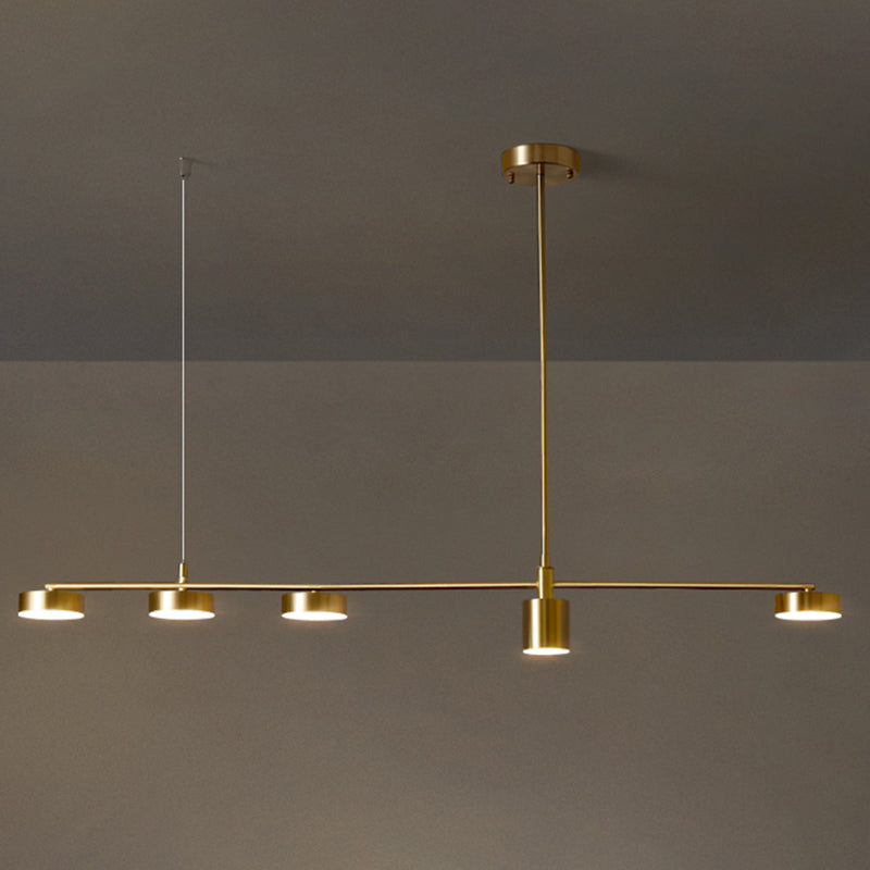 Mid-Century Linear Island Light Fixtures Metal Island Lamps