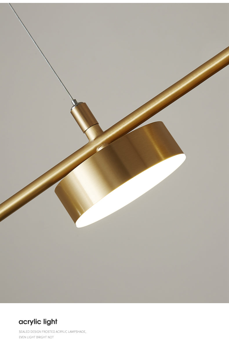 Mid-Century Linear Island Light Fixtures Metal Island Lamps