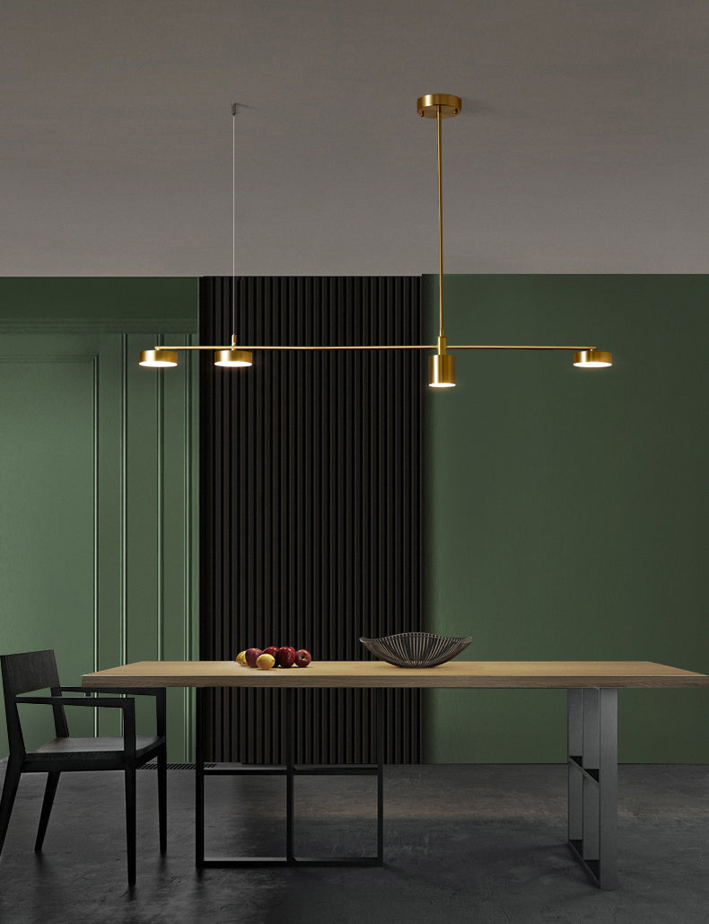 Mid-Century Linear Island Light Fixtures Metal Island Lamps