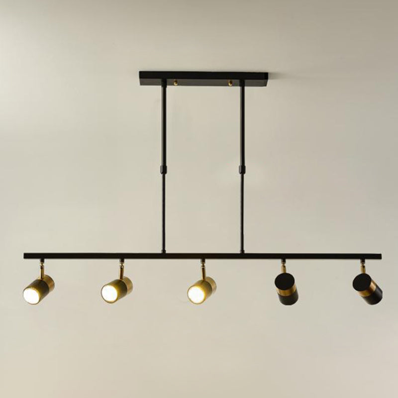 Modern Cylinders Island Chandelier Lights Metal Island Pendant