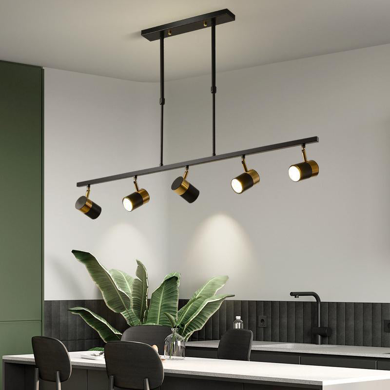 Modern Cylinders Island Chandelier Lights Metal Island Pendant