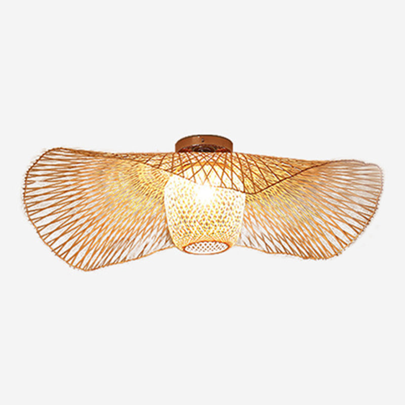 Lámpara semiincorporada distorsionada 1 lámpara Ratán lámpara incorporada China