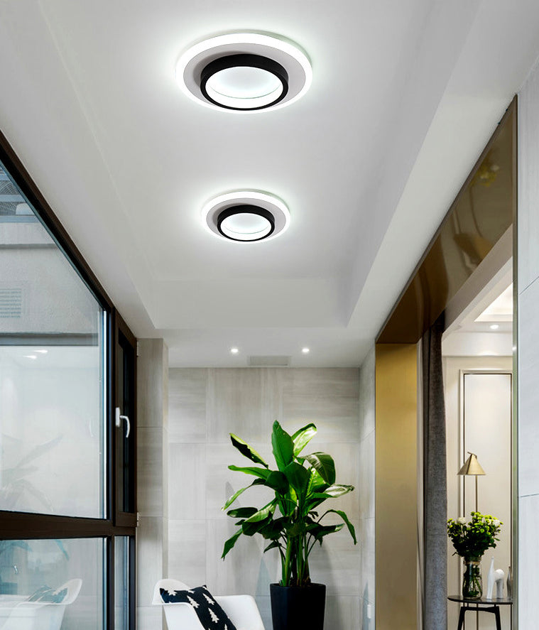 Simplicity Geometrical Flush Ceiling Light Fixture Acrylic LED Aisle Flush Mount Fixture