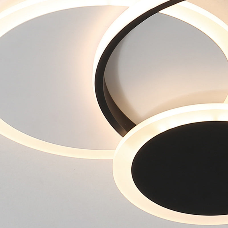 Cirkels dicht bij plafond verlichting minimalistische stijl metalen LED flush mount verlichting