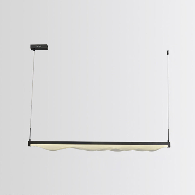Wave Large Kitchen Pendant Lights Acrylic Modern Simplicity Island Chandelier Lights for Restaurant