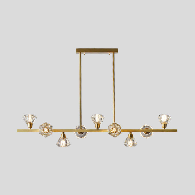 Torpedo Hanging Island Lights Ultra-Contemporary Crystal Chandelier Lighting Fixtures for Restaurant