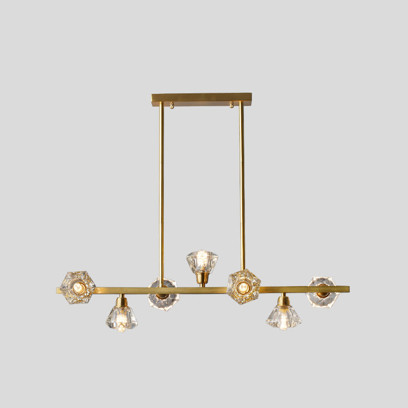 Torpedo Hanging Island Lights Ultra-Contemporary Crystal Chandelier Lighting Fixtures for Restaurant