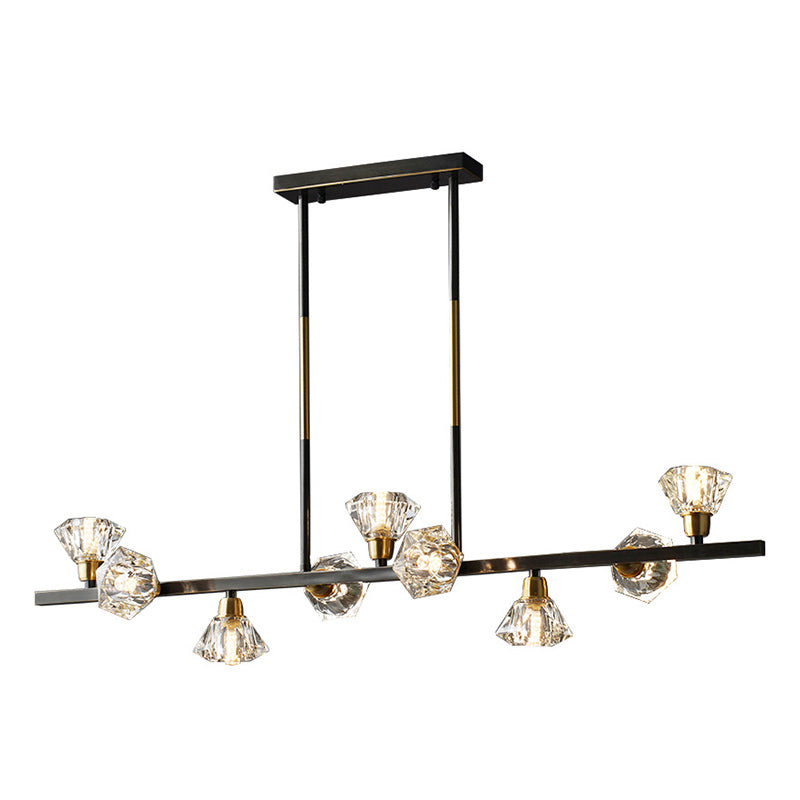 Torpedo Hanging Island Lights Ultra-Contemporary Crystal Chandelier Lighting Fixtures for Restaurant