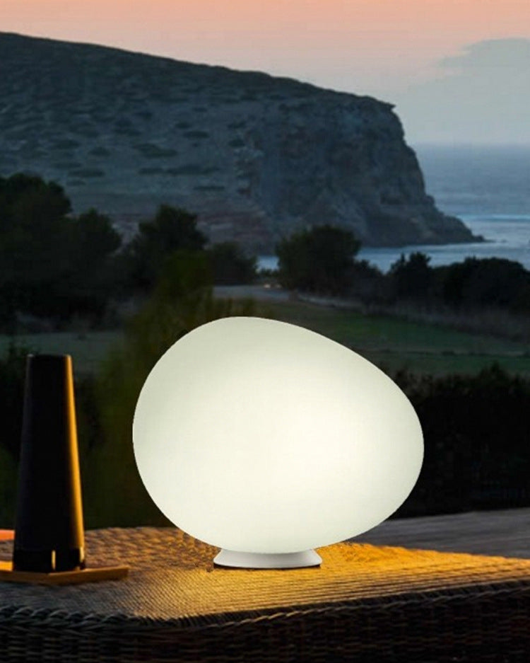 Modern Minimalist Style Spherical Table Lamp Glass 1 Light Table Light for Bedroom